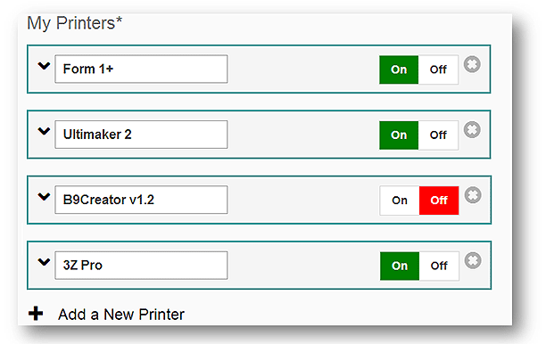 Managing your 3D Printers & 3D Scanners on Fabforma