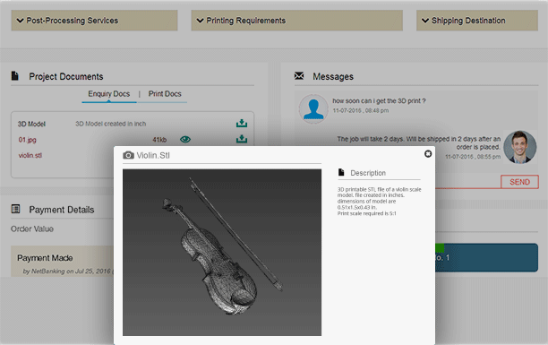 Managing your enquiries & orders for 3D Print, 3D Design & 3D Scan projects on Fabforma